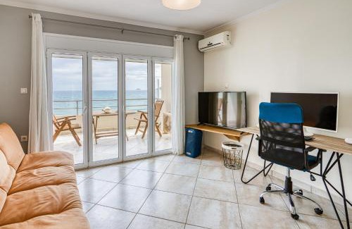 Mastichochoria Apartment | Komi Shoreline Blue Window