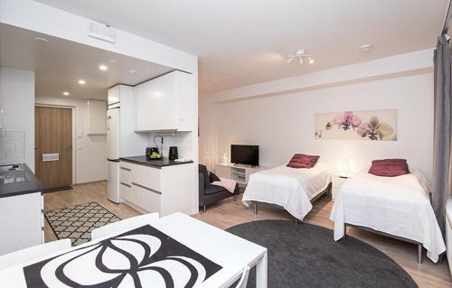 Vaasa Apartment | Kotimaailma Modern city studio in Vaasa city center, Musikaali