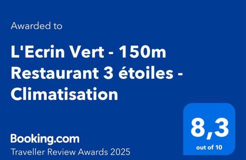 Vonnas Apartment | L'Ecrin Vert - 150m Restaurant 3 étoiles - Climatisation