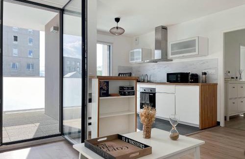 Plaine de Baud Apartment | L'Emeraude - Rooftop - Salle de Fitness - Rennes