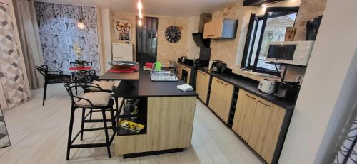 Sansais Apartment | La chaume du marais poitevin avec barque green venice with boat