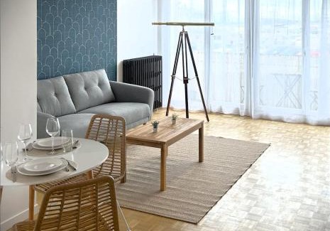 Downtown Le Havre Apartment | La Longue Vue-Appart vue mer avec balcon-parking