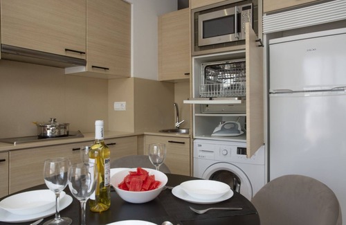 Castello de la Plana Apartment | La Pergola 1C - Interior Studio with Terrace