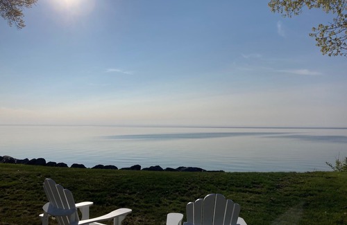 East Tawas Cottage | Lake House living at its best. Spectacular views, beachy vibe!