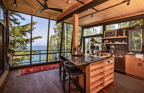 Woods Bay Cabin | Lake Houses at Camp Milson - Flathead Lake 7 BD Retreat w Private Lake Access
