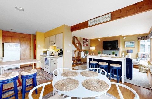 Gilford House | Lake-view townhome with lakefront swimming, pools, tennis/pickleball