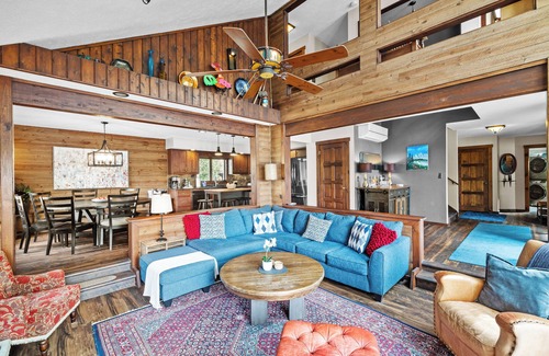 Gouldsboro House | Lake views from every room! West End Pond has hot tub/game room/fireplace/kayaks