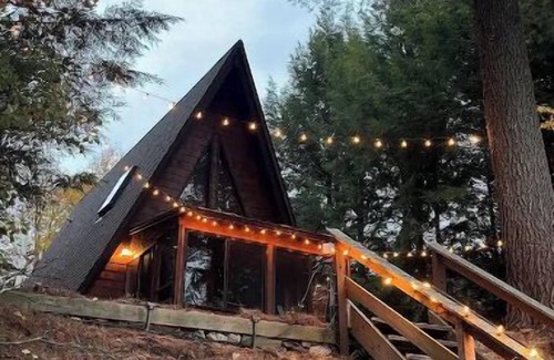 Arietta House | Lakefront A-Frame Cabin located in the Adirondacks