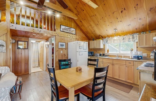 Greenville Cottage | Lakefront, cabin-inspired home with firepit, grill, & screened porch, Wifi