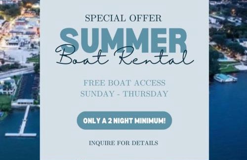 Mount Dora House | Lakefront Duplex With Pontoon Boat 3 Bed House