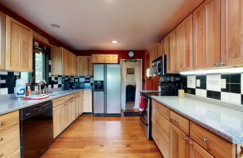 Cullowhee House | Lakefront home with mountain views, grill, firepit and dock