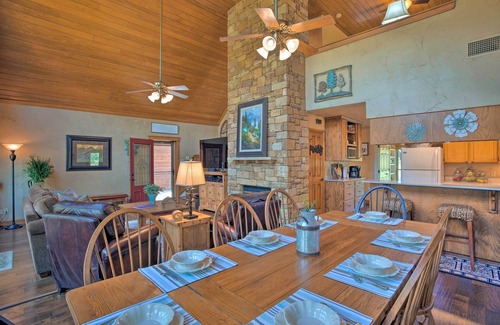 Granbury House | Lakefront Living: Private Dock, Deck, & Game Room!