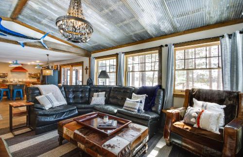 Nevis House | Lakefront Nevis Cabin Escape with Hot Tub!