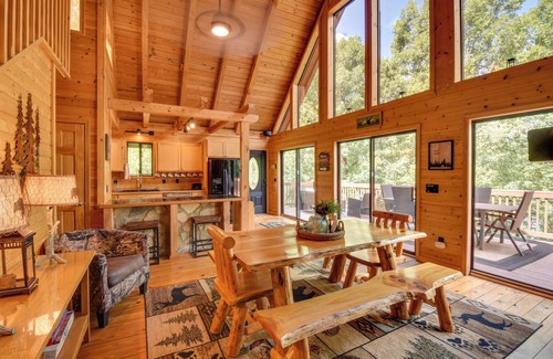 Six Mile Cabin | Lakefront Six Mile Vacation Rental w/Dock