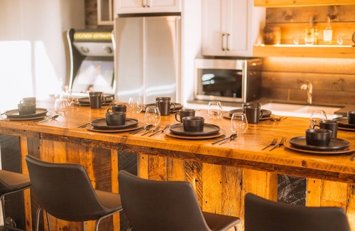 Minong Cabin | Lakeside Mansion 10,000SF- Heated Pool - Two Hot Tubs - Theater- Sleeps up to 62