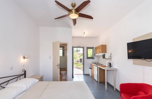 Stoupa Condo | Lakonia Studio 1 walk to the long sweeping main sandy beach