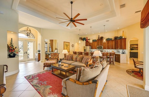 Pelican House | Lanai w/Heated Pool at Cape Coral Escape!