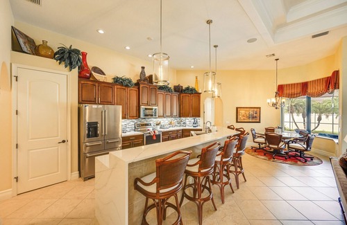 Pelican House | Lanai w/Heated Pool at Cape Coral Escape!
