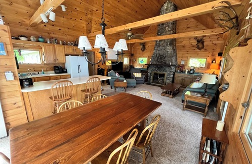 Rome House | Landmark 3 Camp Estate with Private Beach and Pier in Belgrade Lakes, Maine