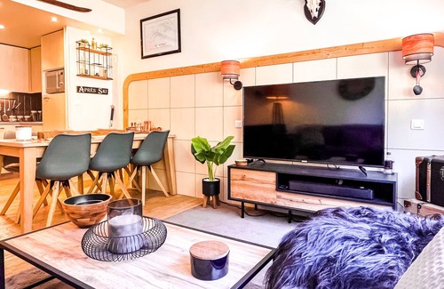 Flaine Apartment | Large T3 apartment, renovated, resort center in popular residence