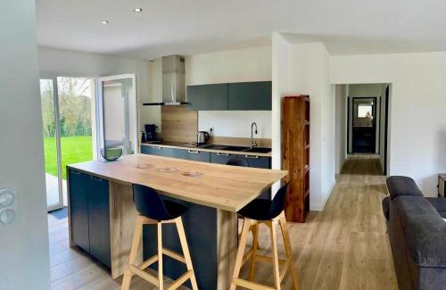 Sauveterre-de-Bearn Villa | Le chant du Gave- Maison neuve lumineuse avec piscine- Rivière en contrebas du jardin