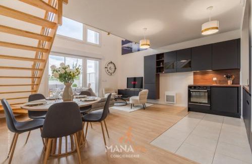 Coupvray Apartment | Le Hiva Oa , 5 pers, duplex 5min Disneyland Paris