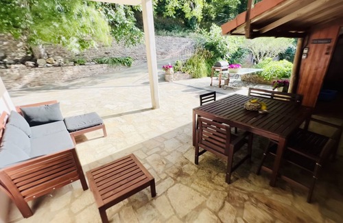 Riols Cottage | Le Sanglier - Rustic and charming gite with panoramic mountain views, immersed in beautiful nature