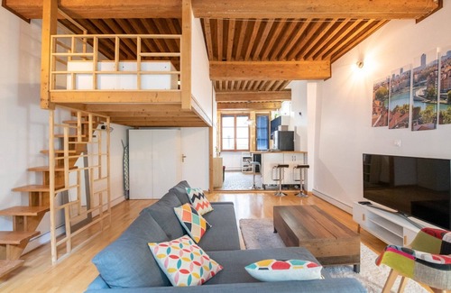 Old Lyon Apartment | Le Soyeux - Superbe canut quai de Saône