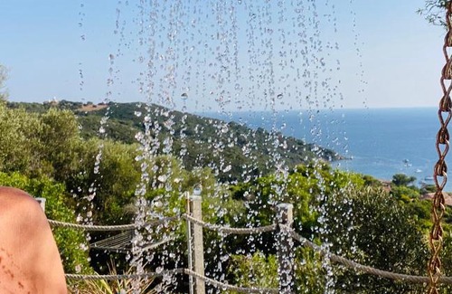 Ile du Levant Apartment | Les Oreades, studio le marin avec vue mer imprenable