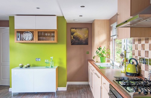 Low Newton Ski Chalet | Lodge with one king-size double with TV.