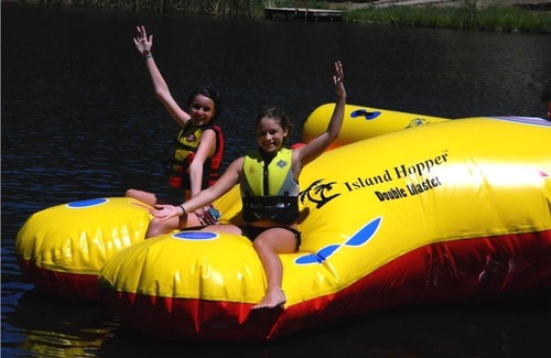 Arkdale House | Log Cabin w/indoor pool on Lake, 30 Min from Wis Dells! 8 min. from Sand Valley