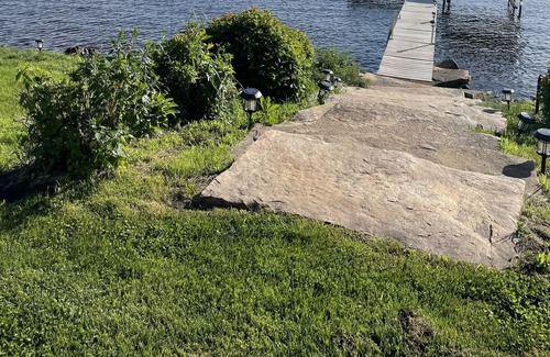 Arkdale House | Log Cabin w/indoor pool on Lake, 30 Min from Wis Dells! 8 min. from Sand Valley