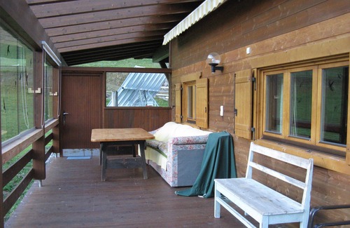Trins House | Log house with plenty of space for children, pets welcome Haflinger horses