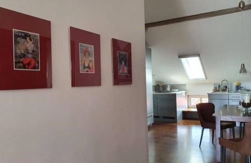 Rheinsberg Condo | LoggiaHaus am Schloss, penthouse apartment. Ronja, panoramic view over the castle