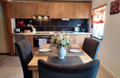 Grossschoenau Apartment | Lovely apartment for 12 people with hot tub, WIFI, TV, patio and pets allowed