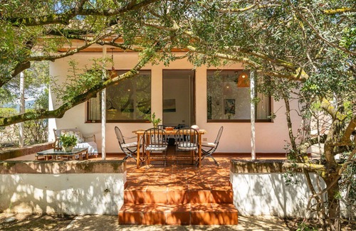 Province of Cagliari Villa | Lovely apartment in villa for 8 guests with A/C, WIFI, TV and patio