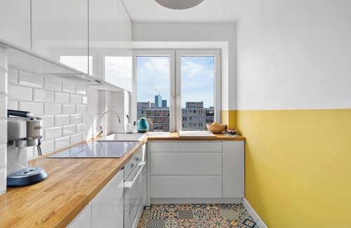 Srodmiescie Apartment | Lovely apartment on the 9 floor with amazing view, 15 minutes from city center