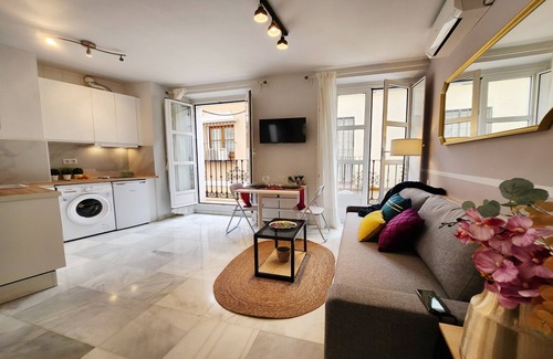 San Julian Apartment | Lovely Center Apartments Sol with two balconies facing the street and bright