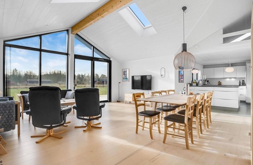 Fjellerup Strand House | Lovely home in Glesborg with kitchen