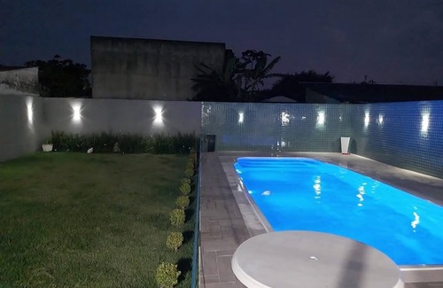 Guaratuba House | Lower part of the house with swimming pool and air conditioning Guaratuba PR