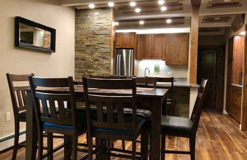 Frisco Condo | Luxurious, peaceful, family and dog friendly condo right on Ten Mile Creek!