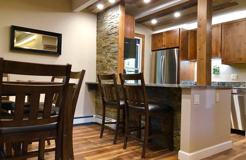 Frisco Condo | Luxurious, peaceful, family and dog friendly condo right on Ten Mile Creek!