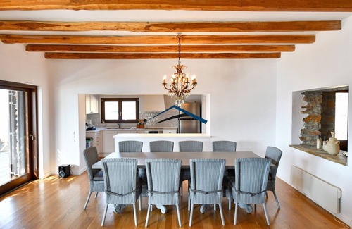 Vourkari Villa | Luxurious villa in Vourkari with a swimming pool, sea and sunset view.