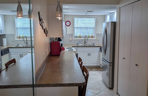 Lutz Condo | Luxury 1BR King Condo, Screened Lanai, Pond Views - Clothing Optional