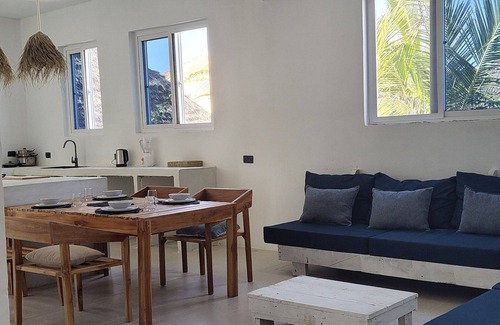Paje Apartment | Luxury apartment 90m to Paje Beach zanzibar WIFI TV AC walk to shops & beach