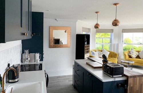 Swanage Apartment | Luxury apartment with balcony, views across Purbeck hills and sea