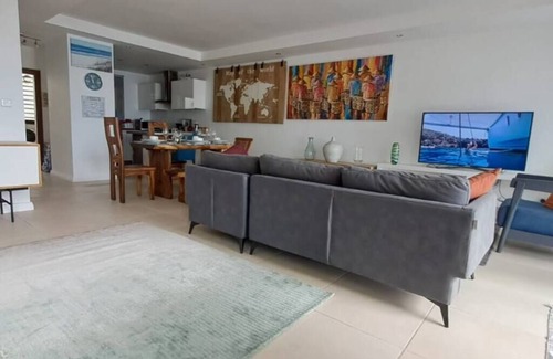 Bain Boeuf Apartment | Luxury beachfront duplex, Coin de Mire view/3Bed