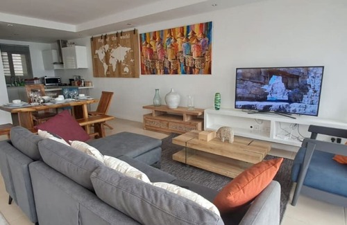 Bain Boeuf Apartment | Luxury beachfront duplex, Coin de Mire view/3Bed