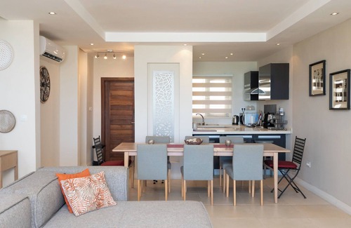 Bain Boeuf Apartment | Luxury beachfront duplex, Coin de Mire view/3Bed