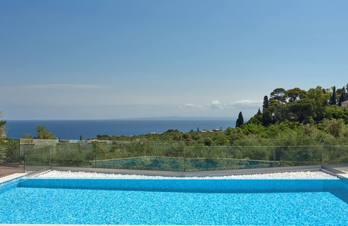 Akrotiri Villa | Luxury sea view Mont Bleu Villa with private pool, in Zakynthos.